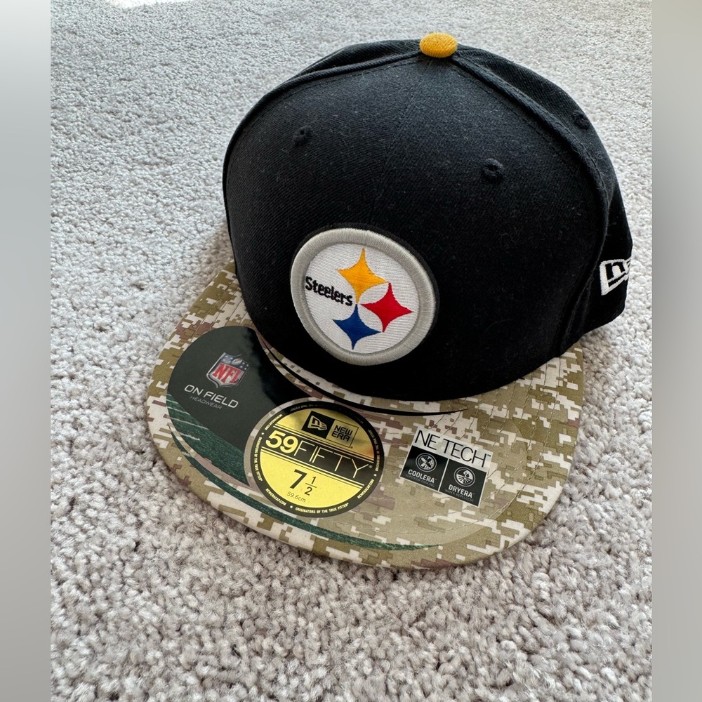 Pittsburgh Steelers New Era 59FIFTY Salute to Service Fitted Hat